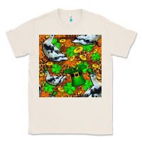 Natural St patricks  duck with leprechaun hat  seamless Classic Tee - FaDigitalArtStudio