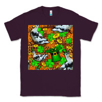 Plum St patricks  duck with leprechaun hat  seamless Classic Tee - FaDigitalArtStudio