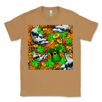 Toasted Coconut St patricks  duck with leprechaun hat  seamless Classic Tee - FaDigitalArtStudio