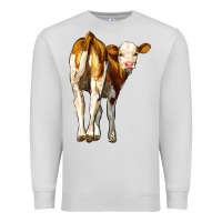 Dove Grey simmental calf Premium Sweatshirt - LillyAllenDesigns