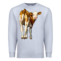 Heather Grey simmental calf Premium Sweatshirt - LillyAllenDesigns