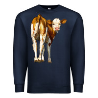 Navy simmental calf Premium Sweatshirt - LillyAllenDesigns