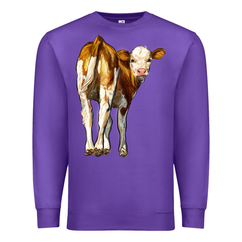 Simmental Calf Premium Sweatshirt by LillyAllenDesigns | Teevron