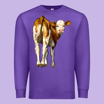 Simmental Calf Premium Sweatshirt Designed By Lillyallendesigns