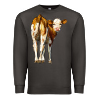 Smoke simmental calf Premium Sweatshirt - LillyAllenDesigns