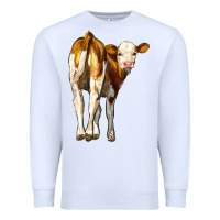 White simmental calf Premium Sweatshirt - LillyAllenDesigns