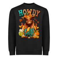 Black Hay there Fall pumpkin heifer Heavyweight Sweatshirt - RanaPortraitStore