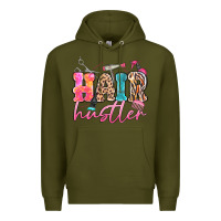 Army Green hair hustler Premium Hoodie - MaliasSmallBusiness
