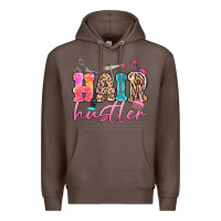 Coffee hair hustler Premium Hoodie - MaliasSmallBusiness
