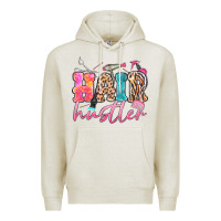Oatmeal Heather hair hustler Premium Hoodie - MaliasSmallBusiness