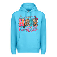 Ocean Blue hair hustler Premium Hoodie - MaliasSmallBusiness