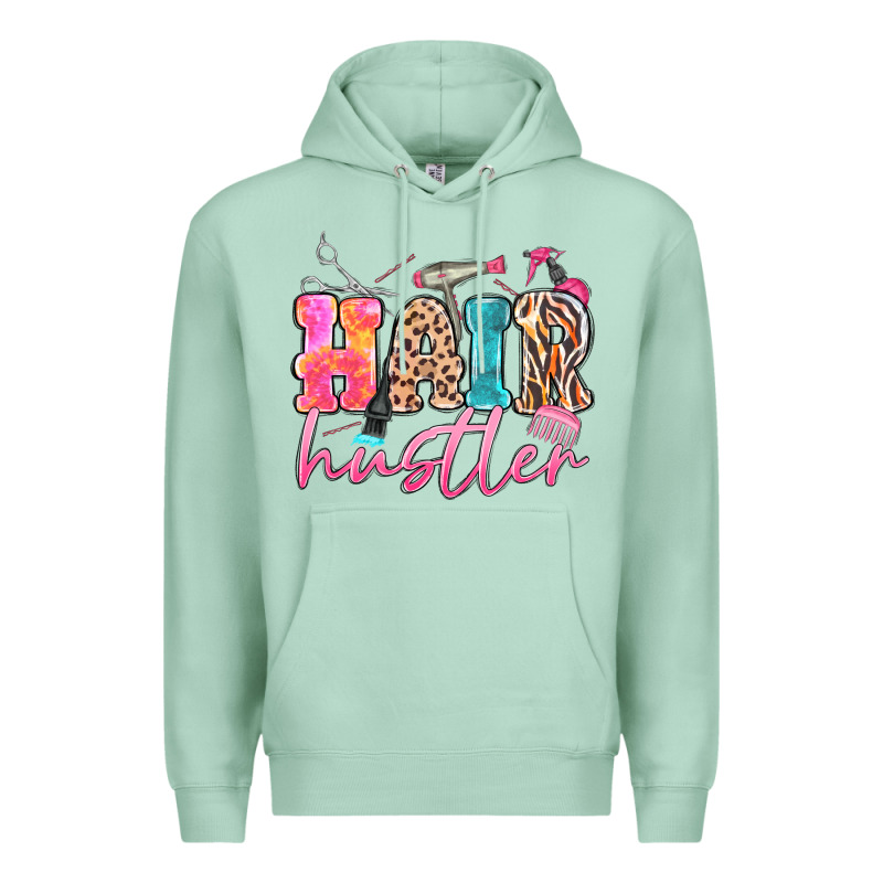 Hair Hustler Premium Hoodie by MaliasSmallBusiness | Teevron