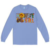 Colony Blue howdy y all Long Sleeve Tee - HRA Design Shop