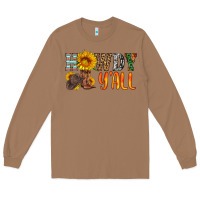 Toasted Coconut howdy y all Long Sleeve Tee - HRA Design Shop