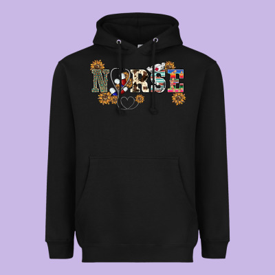 Western Nurse Heavyweight Hoodie Designed By Barkaloodesign