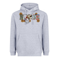 Heather Grey western nurse Heavyweight Hoodie - BarkalooDesign