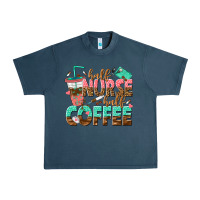 Midnight Navy half nurse half coffee Urban Heavy Tee - texasbilliewilder