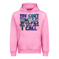 Fuchsia Pink you cant throw me to the wolves they come when i c Urban Hoodie - Artiststas