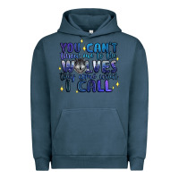 Pigment Midnight Navy you cant throw me to the wolves they come when i c Urban Hoodie - Artiststas