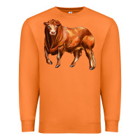 Carrot red angus bull Premium Sweatshirt - LillyAllenDesigns