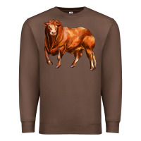 Chestnut red angus bull Premium Sweatshirt - LillyAllenDesigns