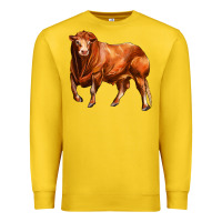 Lemon red angus bull Premium Sweatshirt - LillyAllenDesigns