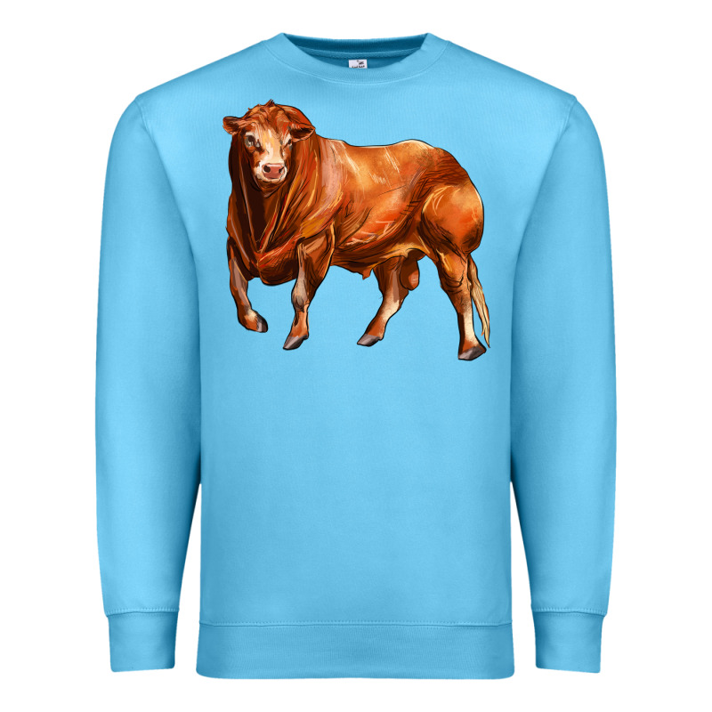 Red Angus Bull Premium Sweatshirt by LillyAllenDesigns | Teevron