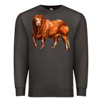 Smoke red angus bull Premium Sweatshirt - LillyAllenDesigns