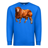 True Royal red angus bull Premium Sweatshirt - LillyAllenDesigns