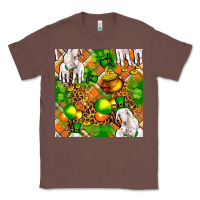 Chestnut St patricks  goat family with balloons seamless Classic Tee - FaDigitalArtStudio