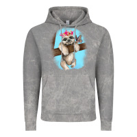 Cloud Rock baby sloth Vintage Hoodie - RanaPortraitStore