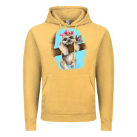 Vintage Mustard baby sloth Vintage Hoodie - RanaPortraitStore