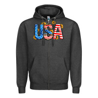 Charcoal Heather usa sunflower Zipper Hoodie - AdoDesignShop
