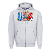 Heather Grey usa sunflower Zipper Hoodie - AdoDesignShop