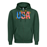Sports Green usa sunflower Zipper Hoodie - AdoDesignShop
