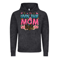 Vintage Black livin' that mom life Vintage Hoodie - JahusDesignShop