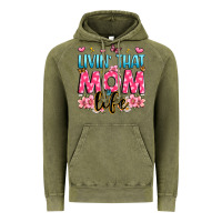 Vintage Olive livin' that mom life Vintage Hoodie - JahusDesignShop