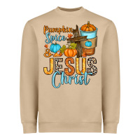 Pumpkin Spice And Jesus Christ Heavyweight Sweatshirt | Teevron