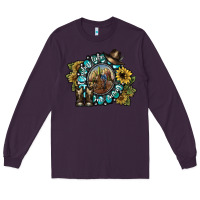 Plum cowboy take me away 2 Long Sleeve Tee - SublimationCraftShop