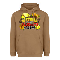 Toasted Coconut Softball Is My Favorite Season Heavyweight Hoodie - LillyAllenDesigns