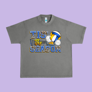 Tis' The Season Volleyball Urban Heavy Tee Designed By Zillion Design Studio