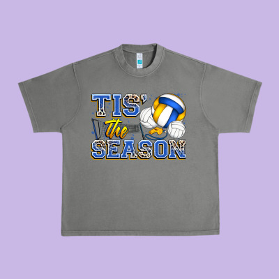 Tis' The Season Volleyball Urban Heavy Tee Designed By Zillion Design Studio