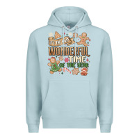 Blue Mist wonderful time Premium Hoodie - MaliasSmallBusiness