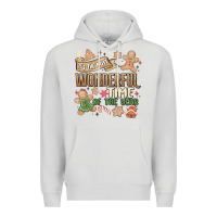 Dove Grey wonderful time Premium Hoodie - MaliasSmallBusiness