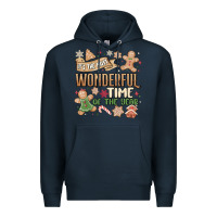 Navy wonderful time Premium Hoodie - MaliasSmallBusiness