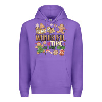Purple wonderful time Premium Hoodie - MaliasSmallBusiness