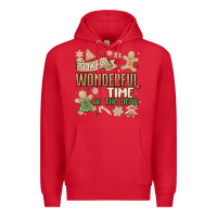 Red wonderful time Premium Hoodie - MaliasSmallBusiness