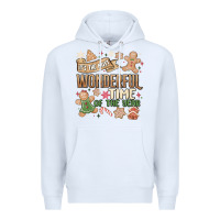 White wonderful time Premium Hoodie - MaliasSmallBusiness