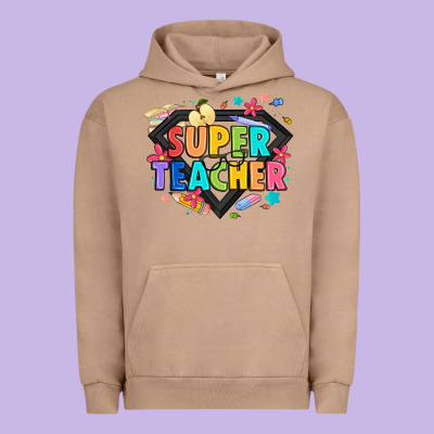 Super Teacher Urban Hoodie Designed By Artiststas