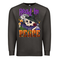 Smoke Read in peace Halloween Premium Sweatshirt - NancyCooperArtShop